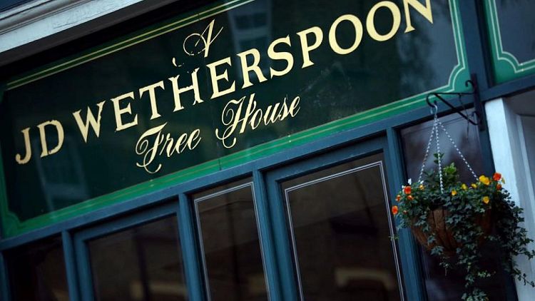 Britain's JD Wetherspoon warns of profit hit from Omicron curbs