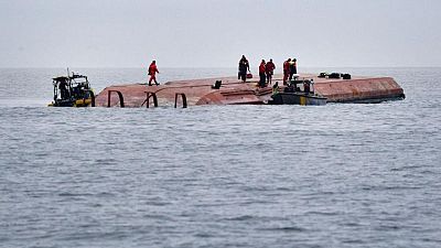 One of missing crew found dead on board capsized Danish ship