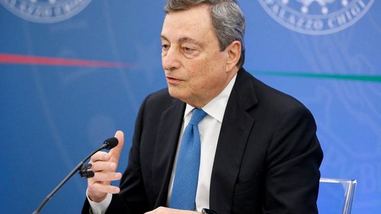 Italy's Draghi hints at contribution from energy firms to curbing prices