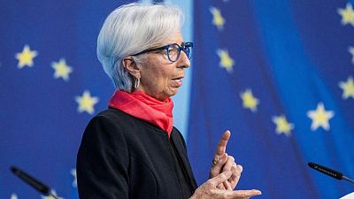 ECB's Lagarde says 2022 rate hike unlikely, but leaves door open