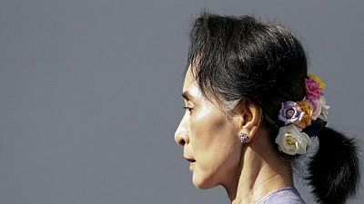 Myanmar's ousted leader Suu Kyi appears in prison uniform in court
