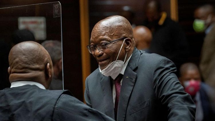 S.African court to hear ex-president Zuma's plea to appeal parole ruling on Tuesday