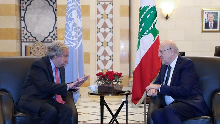 خلافات بين زعماء لبنان خلال زيارة الأمين العام للأمم المتحدة