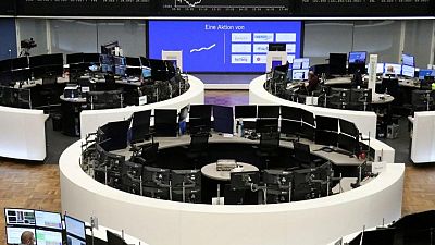 European shares rise after Monday's bruising sell-off