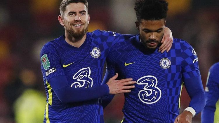 Soccer-Chelsea, Liverpool and Tottenham reach League Cup semi-finals