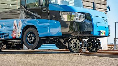 Bus or train? World's first 'dual-mode vehicle' to begin operating in Japan Bus or train? World's first 'dual-mode vehicle' to begin operating in Japan