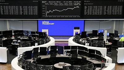 Defensive stocks prop up European shares