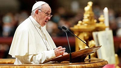 Pope attends year-end service but does not preside as expected