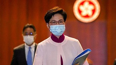 Hong Kong leader says she cannot accept claims press freedom faces 'extinction' Hong Kong leader says she cannot accept claims press freedom faces 'extinction'