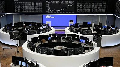 European shares pause after record run