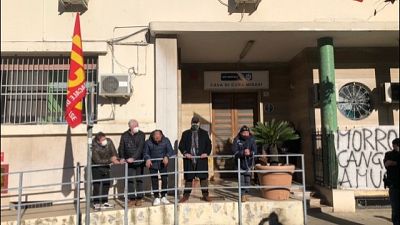 Protesta dopo interruzione trattativa vertenza 51 dipendenti Protesta dopo interruzione trattativa vertenza 51 dipendenti