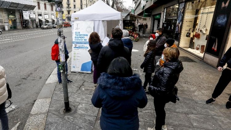 Eseguiti un milione di tamponi, tasso positività al 17,2%