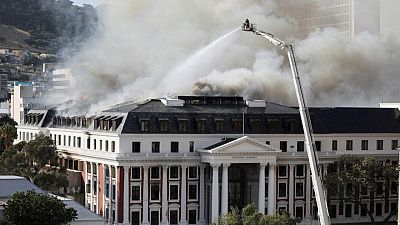 S.African prosecutors charge parliament fire suspect with terrorism