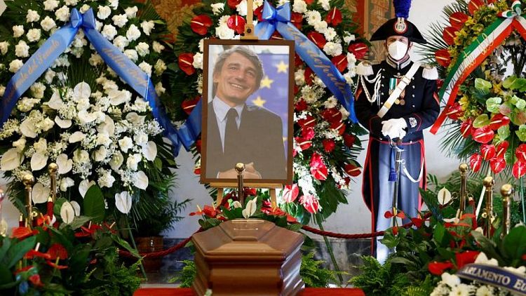 Italy pays respect to EU parliament chief Sassoli ahead of state funeral