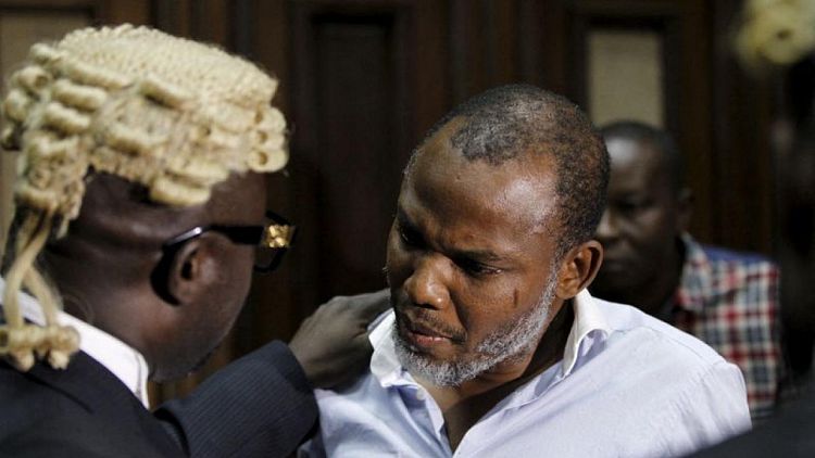 Nigeria's Biafra separatist leader denies new terrorism charges in court