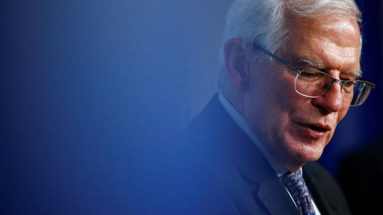 EU to leave diplomats' families in Ukraine for now, Borrell says