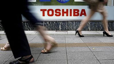 Toshiba says has restarted some chip production at quake-hit plant