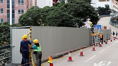 Hong Kong university covers up Tiananmen crackdown memorial slogan