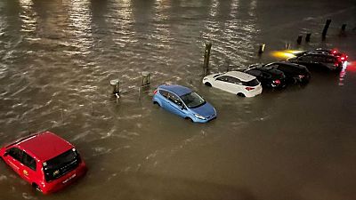 Storm sets off flood warnings in northern Germany