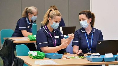 UK could change mandatory COVID vaccination for NHS staff - minister UK could change mandatory COVID vaccination for NHS staff - minister