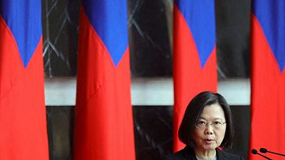 Facing Chinese pressure, Taiwan president pledges to 'stride' into the world