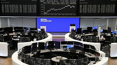 After volatile January, world stocks start February on firm note