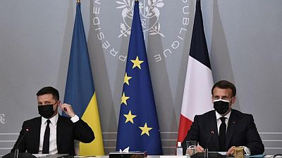 France's Macron discusses status of Donbass region with Russia's Putin, Ukraine's Zelensky France's Macron discusses status of Donbass region with Russia's Putin, Ukraine's Zelensky