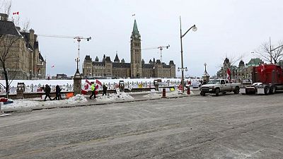 Protest against vaccine mandates paralyzing Canada capital, mayor says