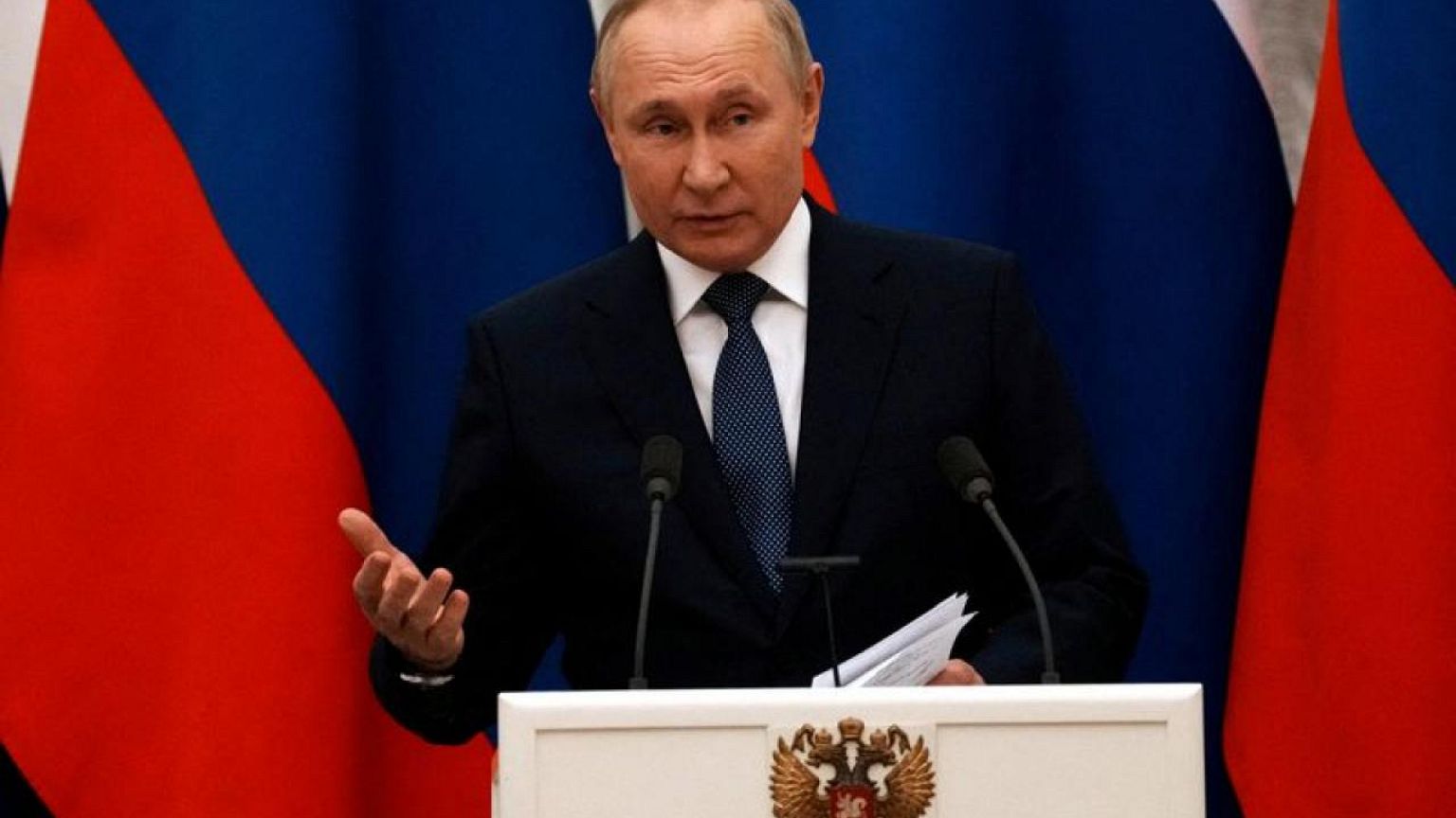 Putin says Russia does not want war, calls Donbass 'genocide'