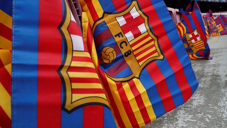 Soccer-Barcelona, Spotify agree sponsorship deal worth 280 million euros - report