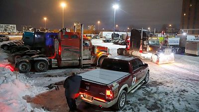 Canada police seen getting tough as trucker protests continue