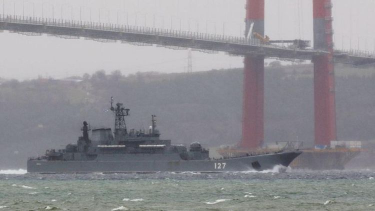 Six Russia warships en route to Black Sea for drills