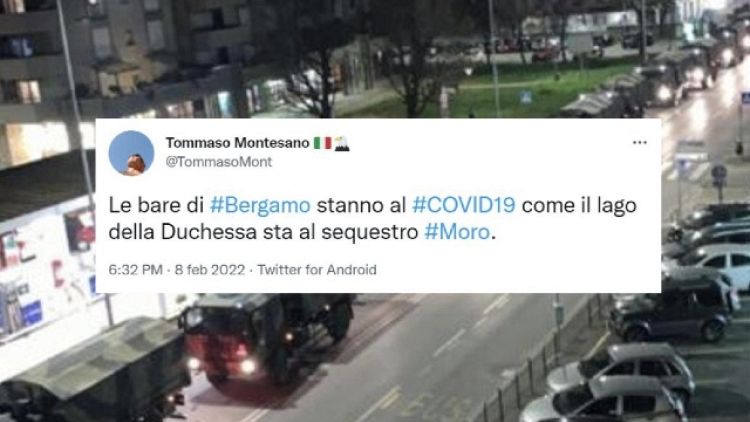 "Mai inteso negare i lutti di Bergamo e autenticità del dolore"