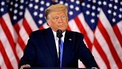 Donald Trump was banned from Twitter and other major social media last year.
