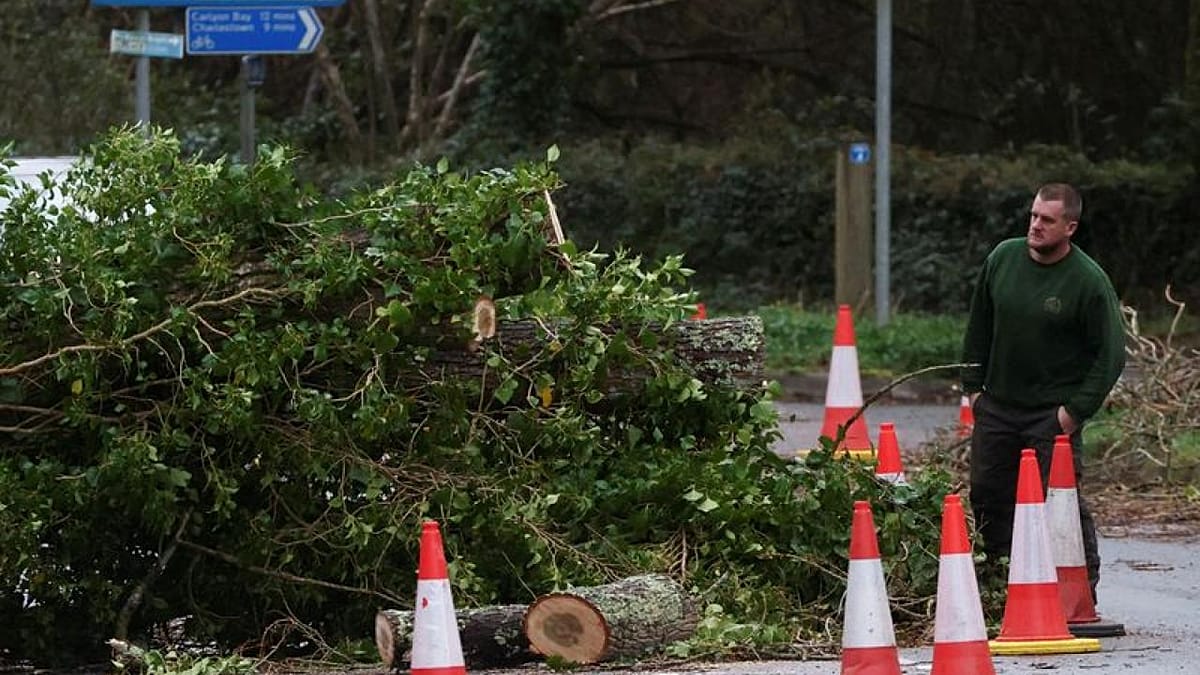 Over 150,000 British homes still without power after Storm Eunice ...