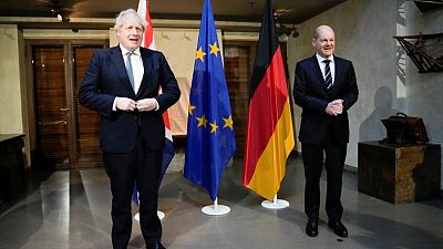 UK, Germany agree Russia needs punishing if Ukraine invaded