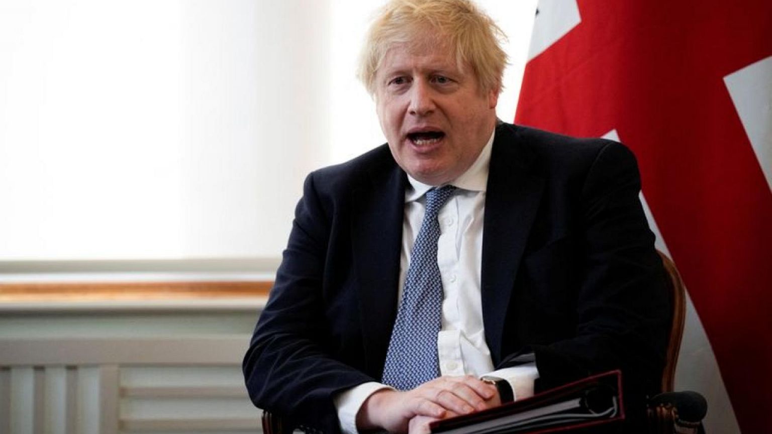 West would cut Russian companies' access to dollars if Ukraine is invaded, UK's Johnson says