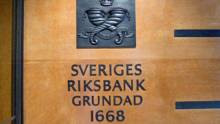 SWEDEN-CENBANK:Sweden's Riksbank to hike rates by half percentage-point on Thursday 
