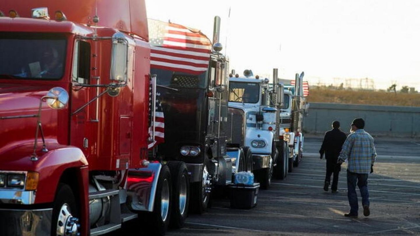 Camioneros de EEUU planean protesta contra la pandemia inspirados