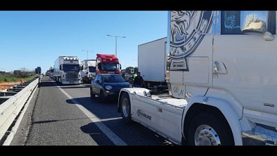 Blocco camionisti ha raggiunto il capoluogo, chilometri di code Blocco camionisti ha raggiunto il capoluogo, chilometri di code
