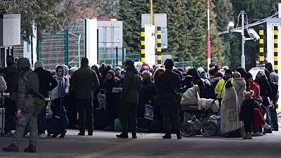 Refugees flee across EU borders as Ukrainian fighting intensifies