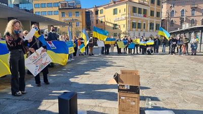 Manifestazioni di cittadini ucraini e italiani