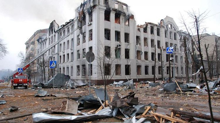 أوكرانيا: مقتل 34 مدنيا في خاركيف
