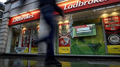 Ladbrokes owner Entain's profit rises on online gambling growth