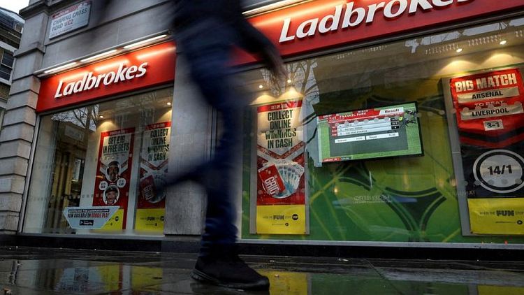 Ladbrokes owner Entain's profit rises on online gambling growth