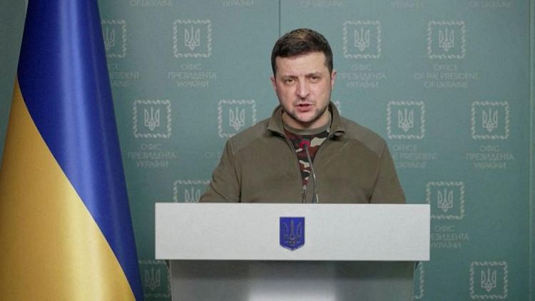Ukraine's president discusses conflict with British and French leaders