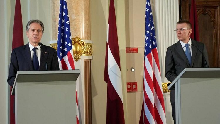 Latvia wants permanent U.S. troops, foreign minister tells Blinken