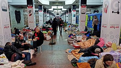 Kharkiv metro is a 'city' where hundreds shelter from bombardment
