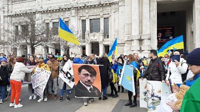 Tanti ucraini, soprattutto donne e bambini