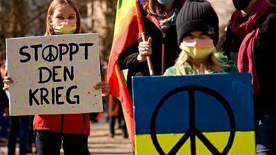 Tens of thousands protest in Berlin against war in Ukraine Tens of thousands protest in Berlin against war in Ukraine